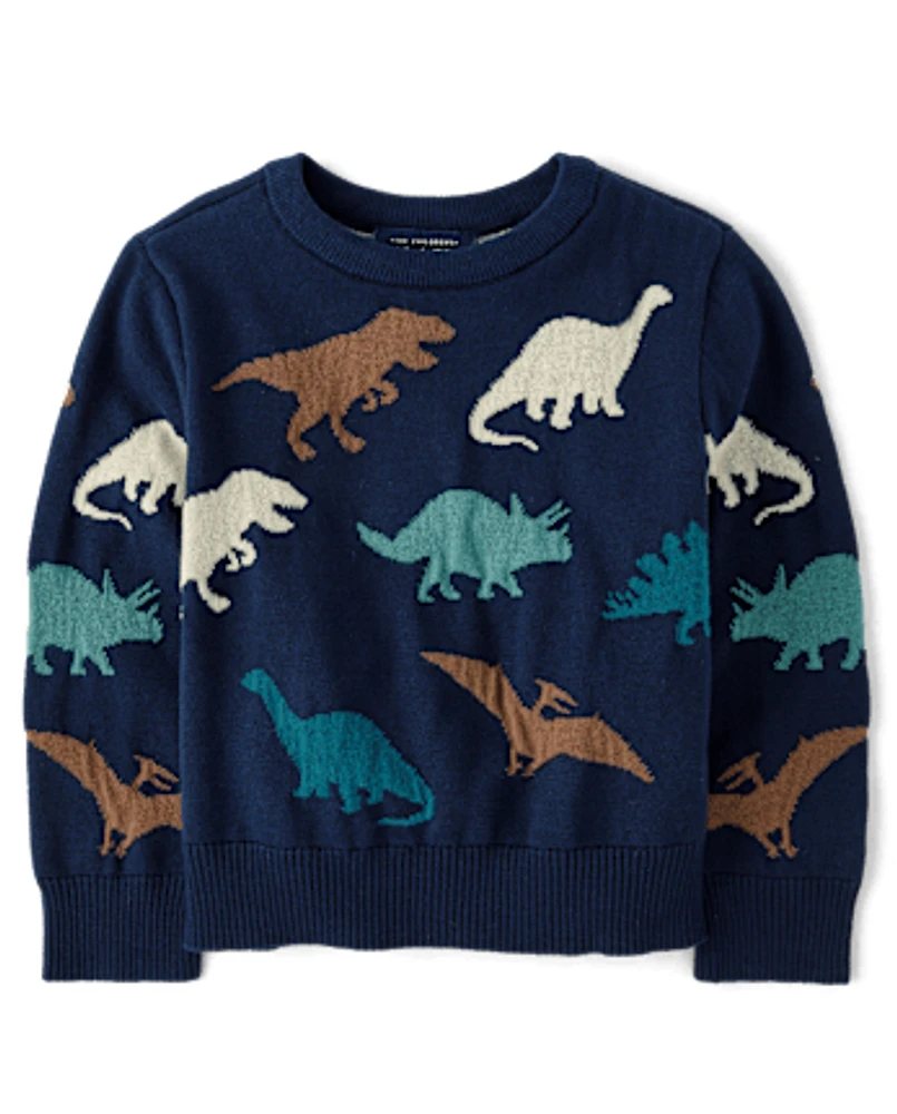 Baby And Toddler Boys Dino Sweater