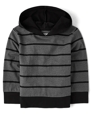 Baby And Toddler Boys Striped Hooded Top