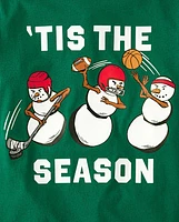 Boys Snowman Sports Graphic Tee