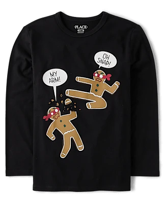 Boys Gingerbread Ninja Graphic Tee