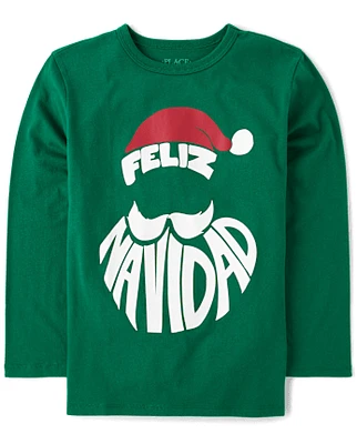 Boys Feliz Navidad Graphic Tee