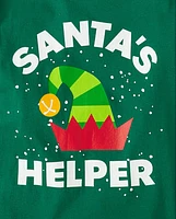 T-shirt imprimé Santa's Helper pour garçons