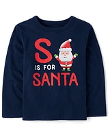 Baby And Toddler Boys S Is For Santa Graphic Tee