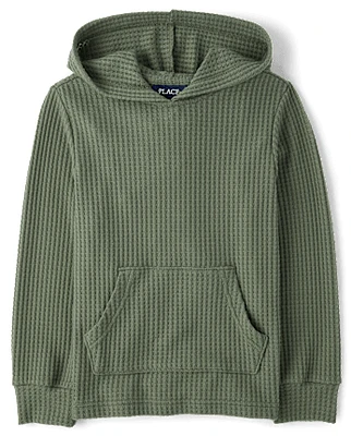 Boys Soft Chunky Thermal Hoodie