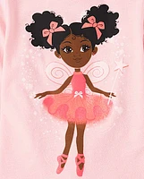 Baby And Toddler Girls Ballerina Graphic Tee