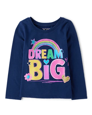 Baby And Toddler Girls Dream Big Graphic Tee