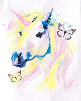 Girls Unicorn Graphic Tee