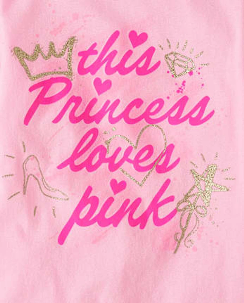 Girls Princess Graphic Tee