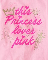 Girls Princess Graphic Tee