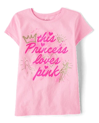 Girls Princess Graphic Tee