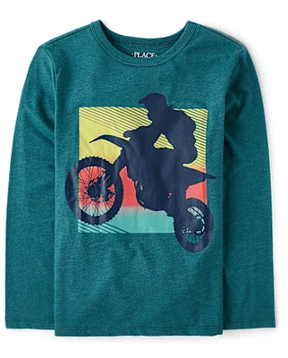 Boys Dirt Bike Graphic Tee