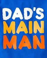 Baby And Toddler Boys Dad's Main Man Graphic Tee