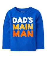 Baby And Toddler Boys Dad's Main Man Graphic Tee