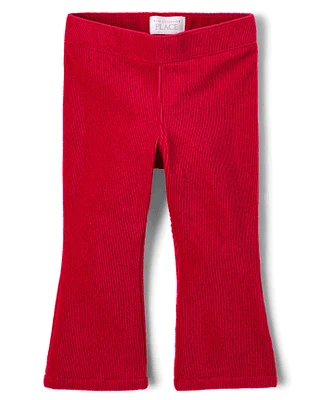 Baby And Toddler Girls Stretch Faux Corduroy Flare Pants