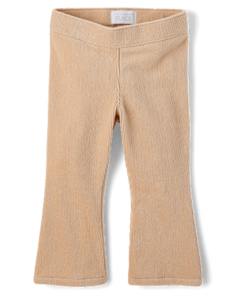 Baby And Toddler Girls Stretch Faux Corduroy Flare Pants