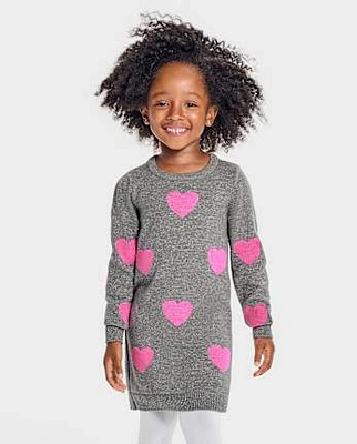 bébé et tout-petit, fille Heart Robe chandail