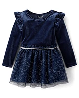 Baby And Toddler Girls Velour Glitter Star Tutu Dress