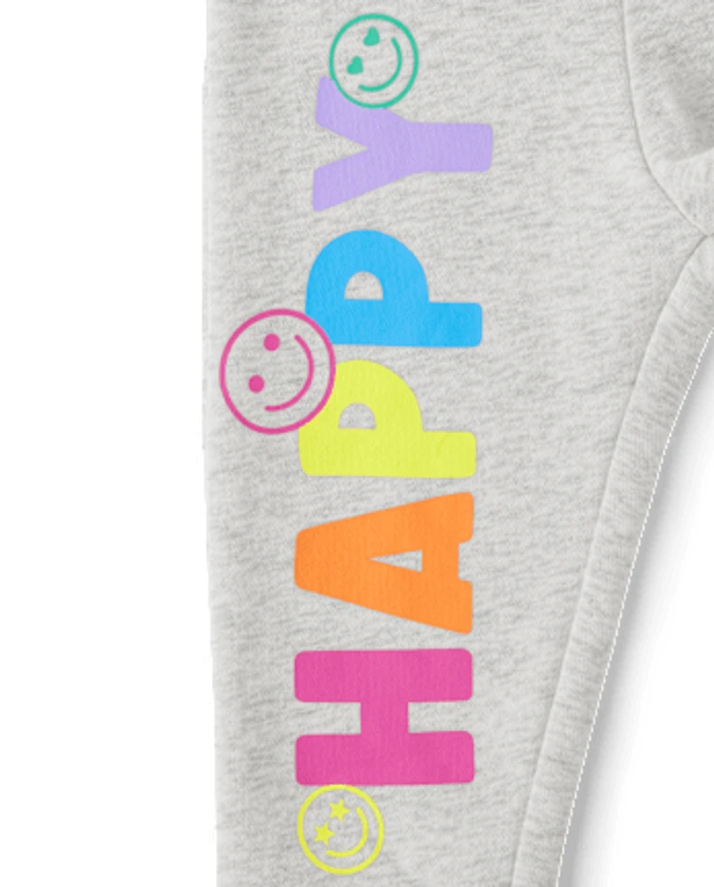 Toddler Girls Graphic Fleece 2-Piece Outfit Set