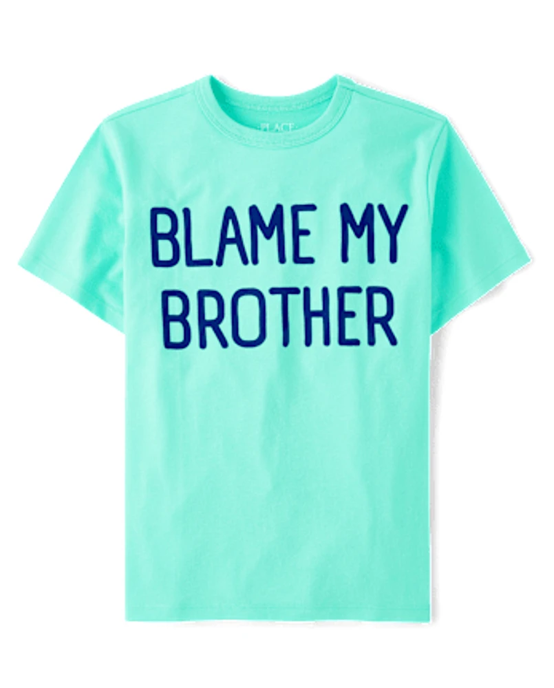 Boys Blame My Brother Graphic Tee