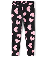 Girls Heart Ponte Knit Jeggings