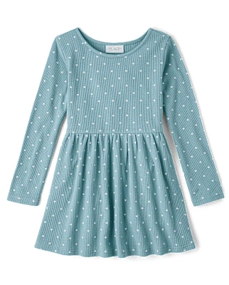 Girls Print Thermal Everyday Dress