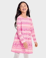 Girls Heart Fairisle Everyday Dress