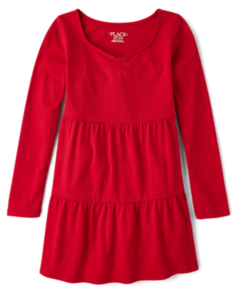 Girls Tiered Dress