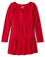 Girls Tiered Dress