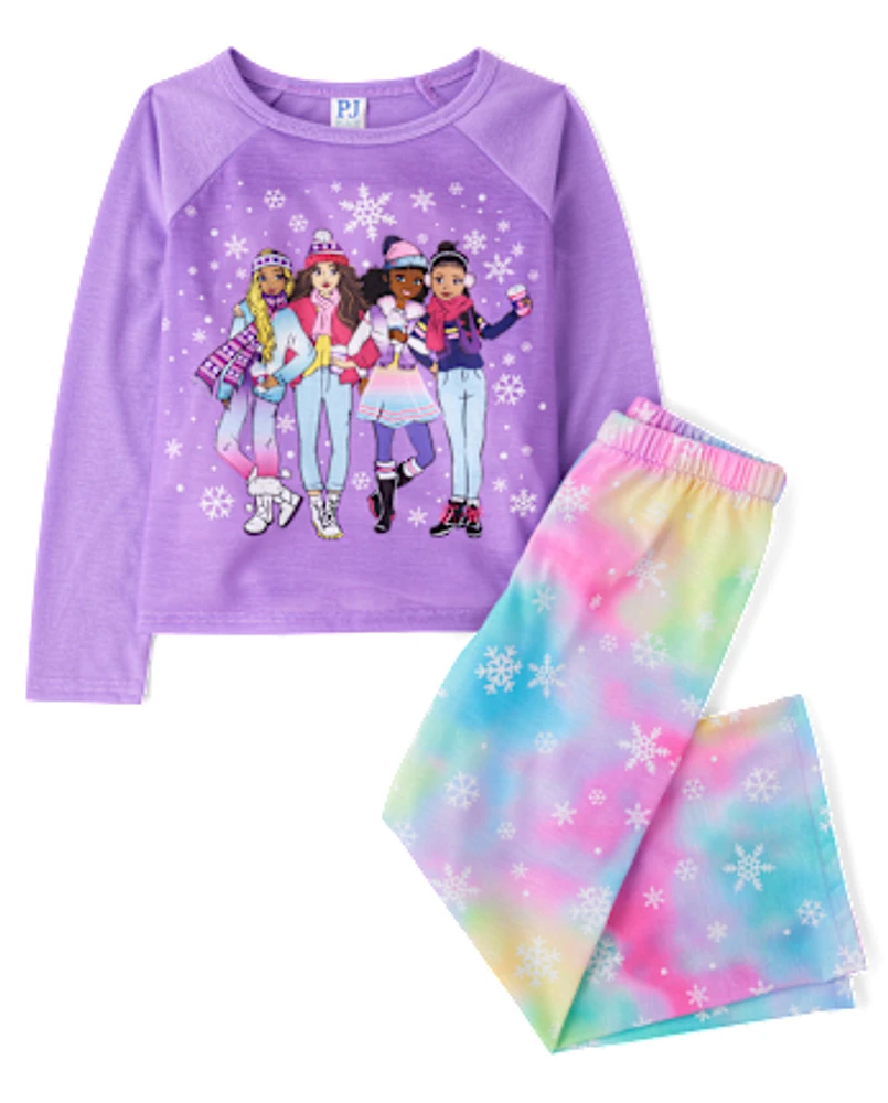 Girls Snow Pajamas