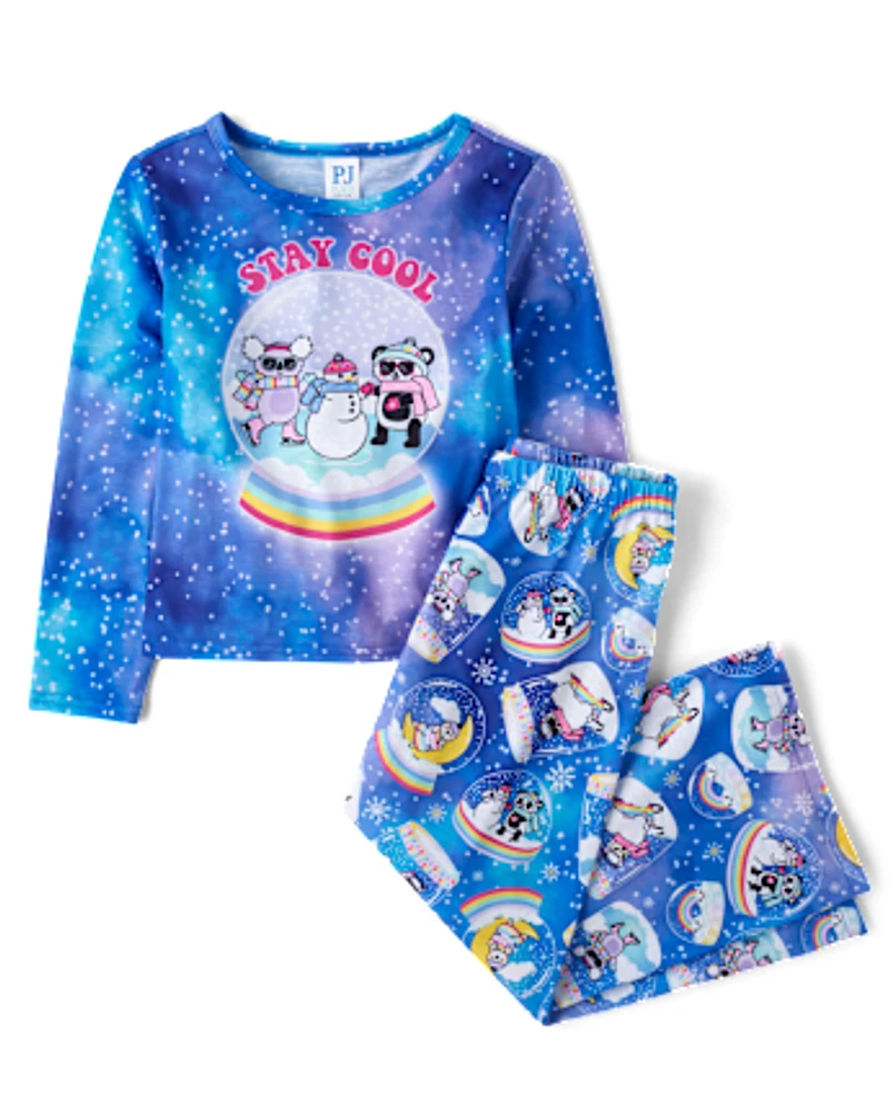 Girls Snow Globe Pajamas