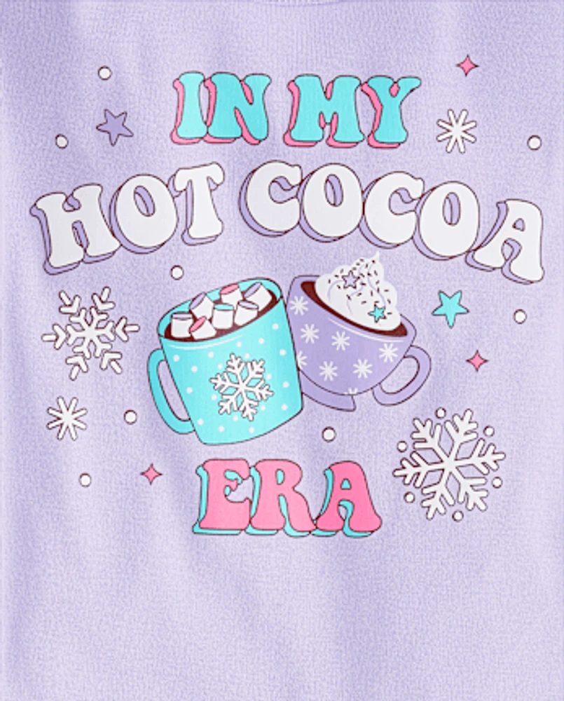 Girls Hot Cocoa Era Snug Fit Cotton Pajamas