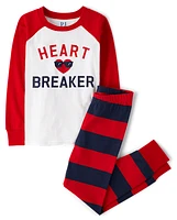 Boys Heartbreaker Snug Fit Cotton Pajamas