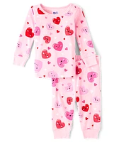 Baby And Toddler Girls Heart Snug Fit Cotton Pajamas