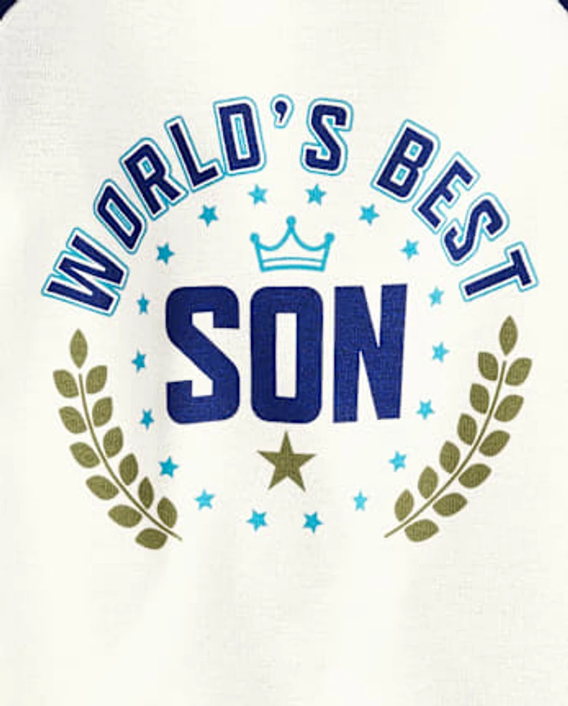 Baby And Toddler Boys World's Best Son Snug Fit Cotton Pajamas