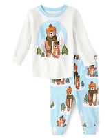 Unisex Baby And Todder Bear Snug Fit Cotton Pajamas