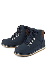 Boys Contrast Cuff Lace Up Boots