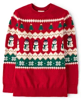 Womens Matching Family Christmas Fairisle Sweater