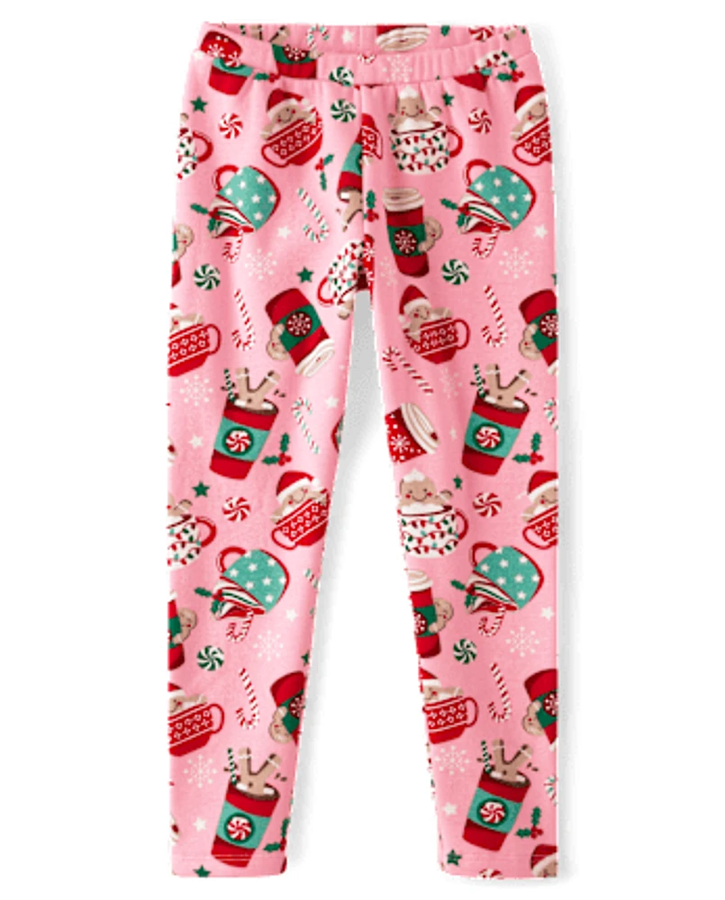 Girls Print Cozy Leggings