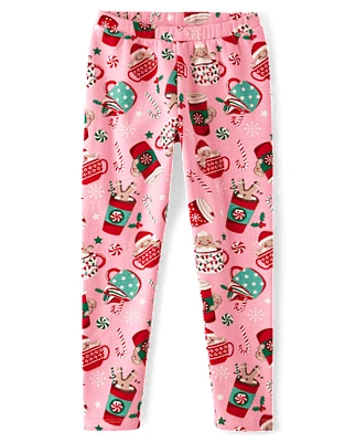 Girls Print Cozy Leggings