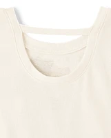 Girls Sequin Bar Back Graphic Top