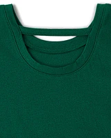 Girls Sequin Bar Back Graphic Top