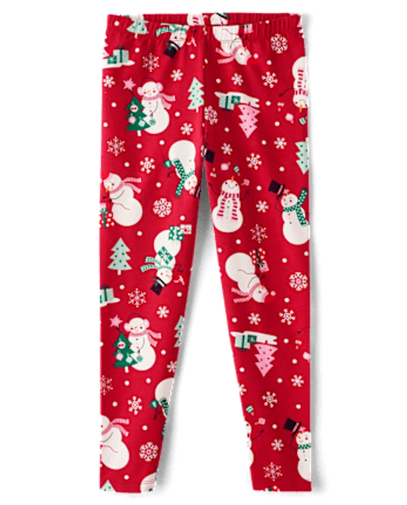 Girls Christmas Leggings