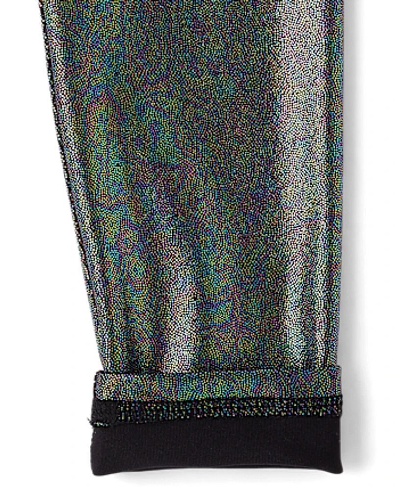 Girls High Shine Rise Leggings