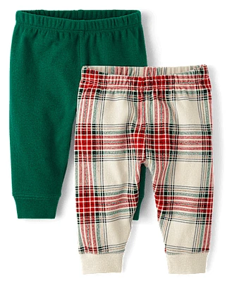 Baby Boys Plaid Pants 2-Pack