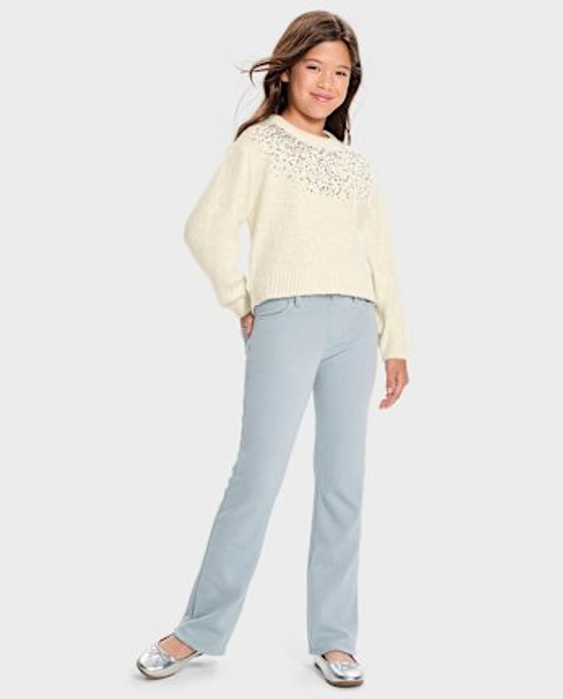 Girls Cozy Flare Pants