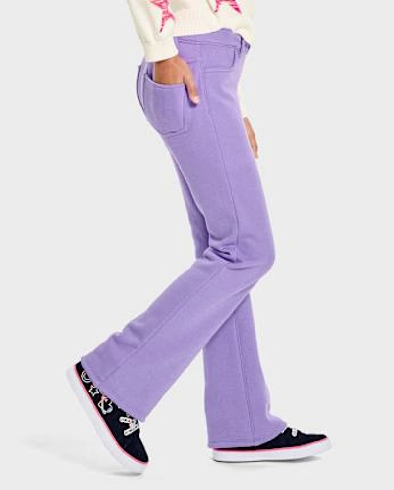 Girls Velboa Flare Pants