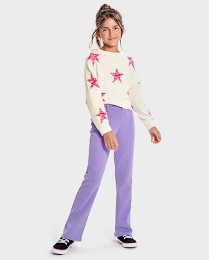 Girls Velboa Flare Pants