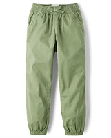 Girls Twill Jogger Pants