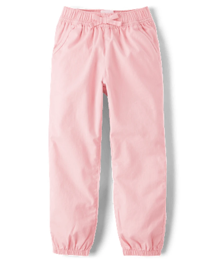 Girls Twill Jogger Pants