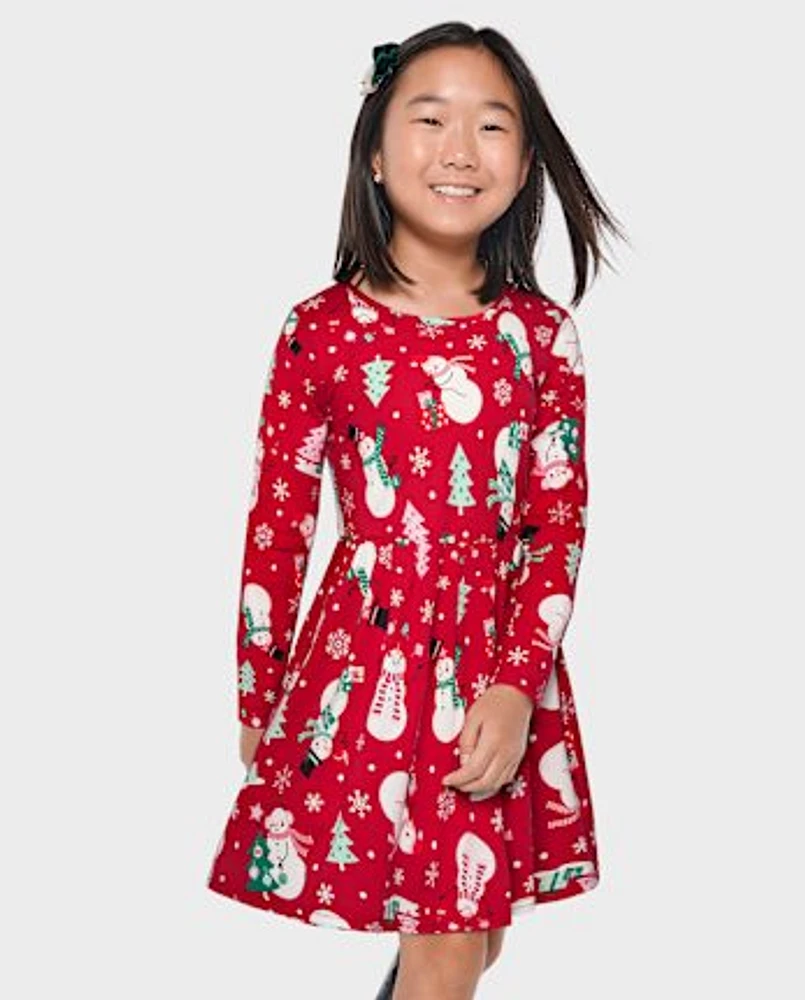 Girls Print Everyday Dress